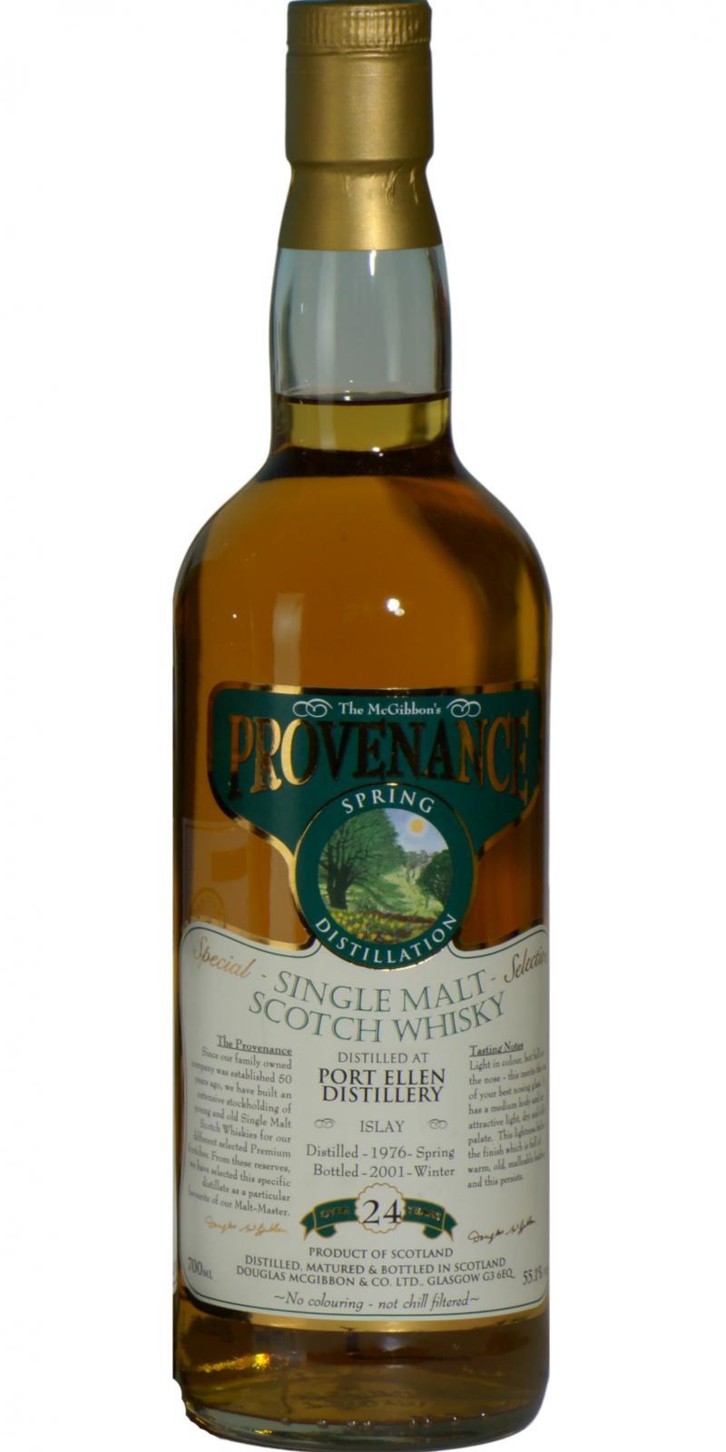 Port Ellen 1976 McG  McGibbon's Provenance