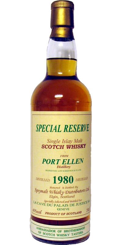 Port Ellen 1980 GM  Special Reserve for La Cave Du Palais De Justice SA