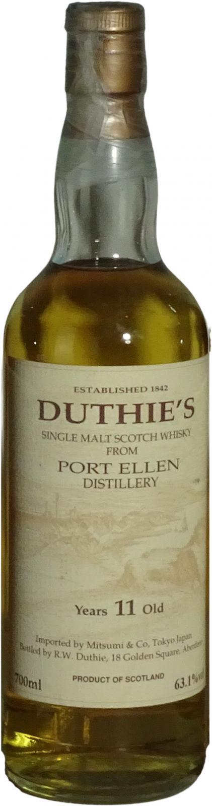 Port Ellen 11-year-old RWD  Duthie's
