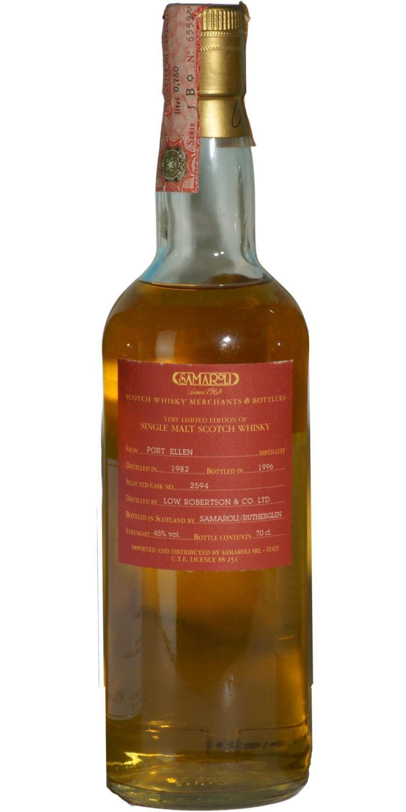 Port Ellen 1982 Sa  Private Property of A.Bleve Roma