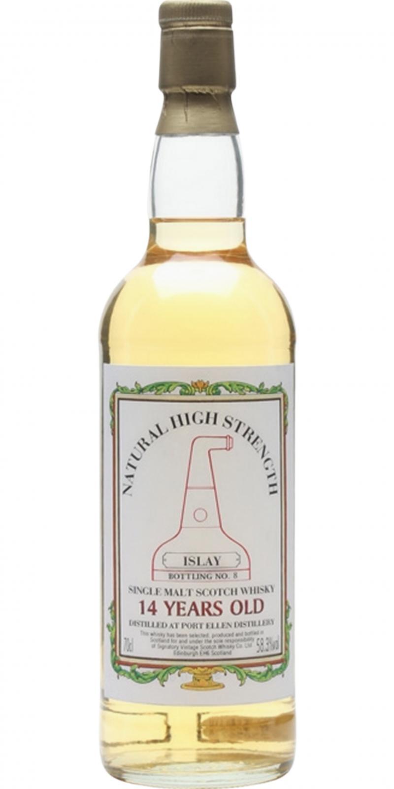 Port Ellen 14-year-old SV  Natural High Strength - Islay Bottling No. 8