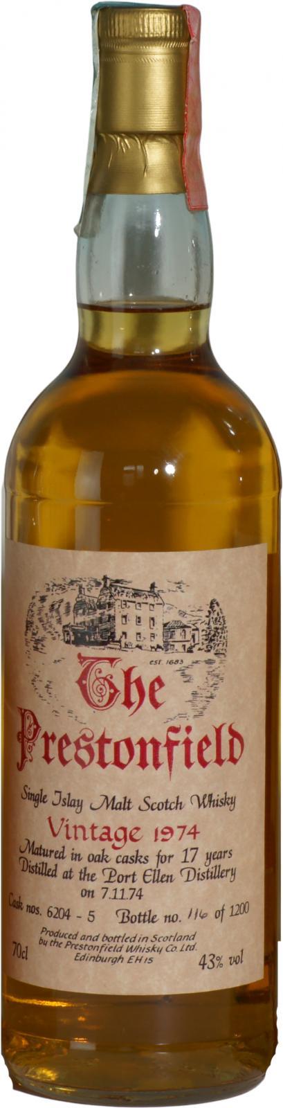 Port Ellen 1974 SV  The Prestonfield