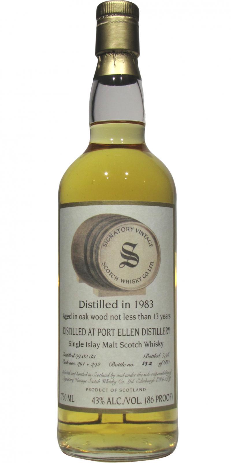 Port Ellen 1983 SV  Vintage Collection