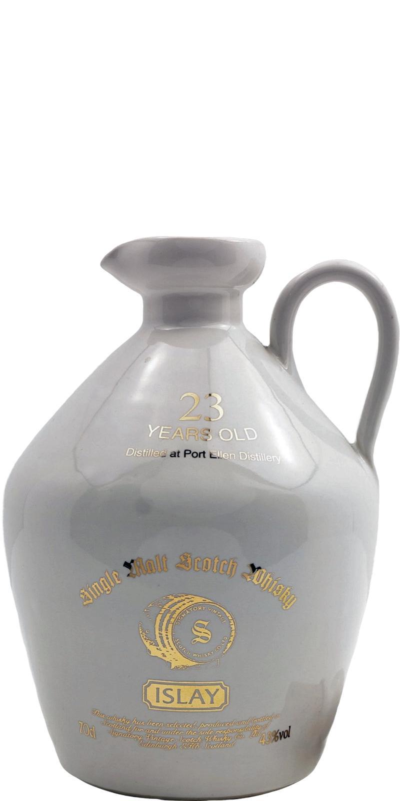 Port Ellen 23-year-old SV  White Ceramic Jug