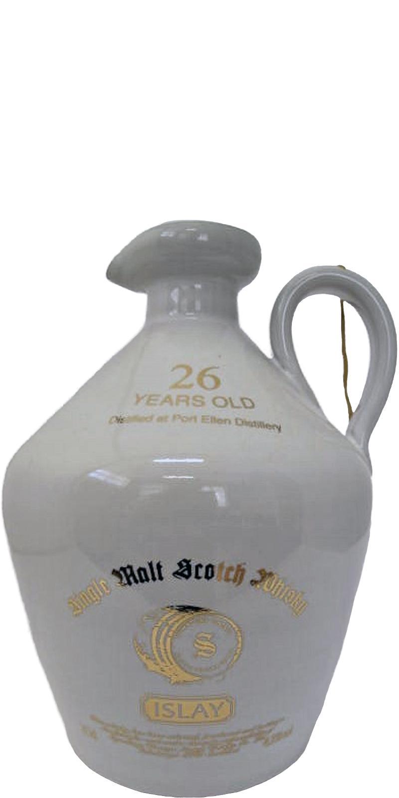 Port Ellen 26-year-old SV  White Ceramic Jug