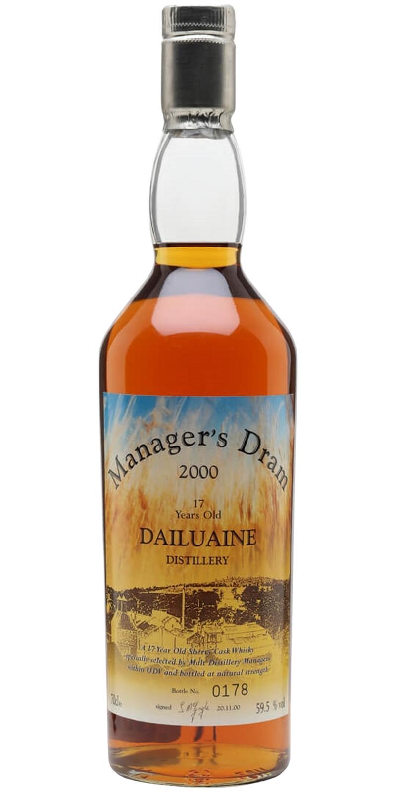 Dailuaine 17-year-old  The Manager's Dram