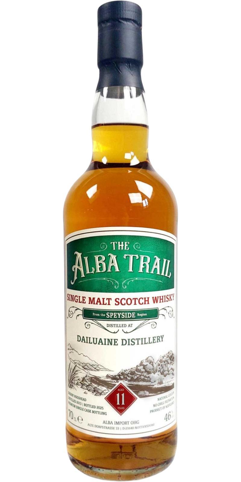 Dailuaine 2013 AI  The Alba Trail