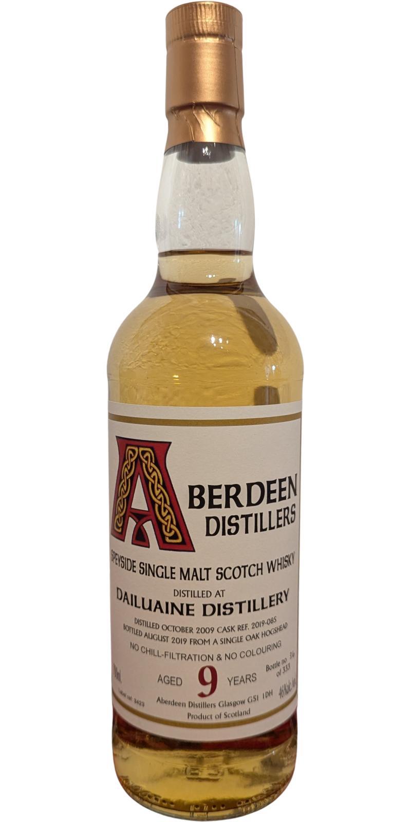 Dailuaine 2009 BA  Aberdeen Distillers