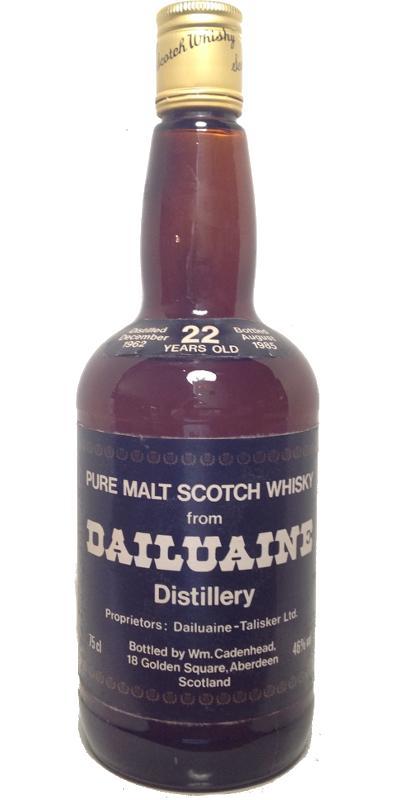 Dailuaine 1962 CA  Dumpy Bottle