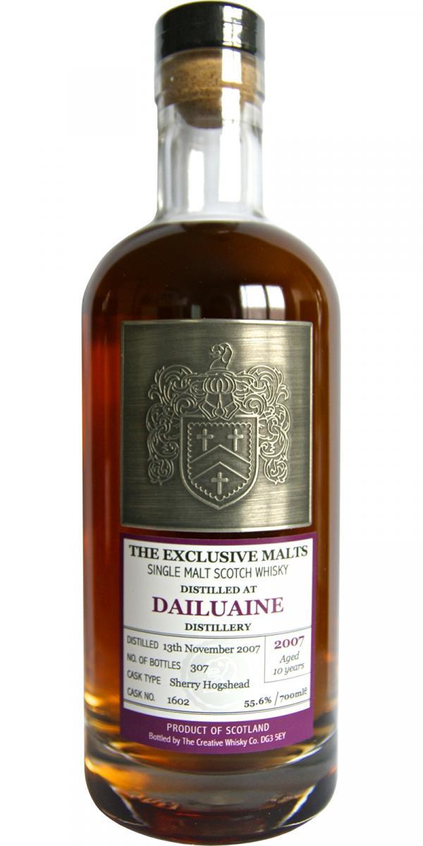 Dailuaine 2007 CWC  The Exclusive Malts