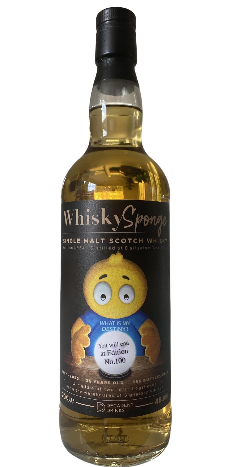 Dailuaine 1997 DeDr  Whisky Sponge