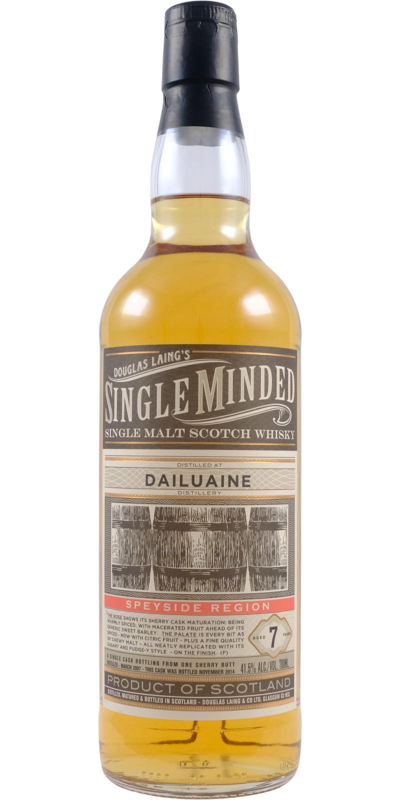 Dailuaine 2007 DL  Single Minded