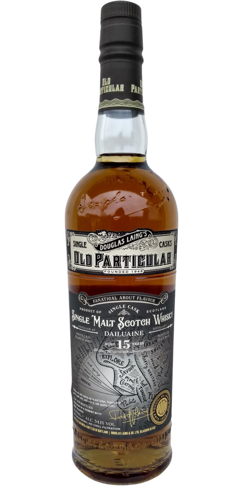 Dailuaine 2007 DL  Old Particular - Fanatical About Flavour