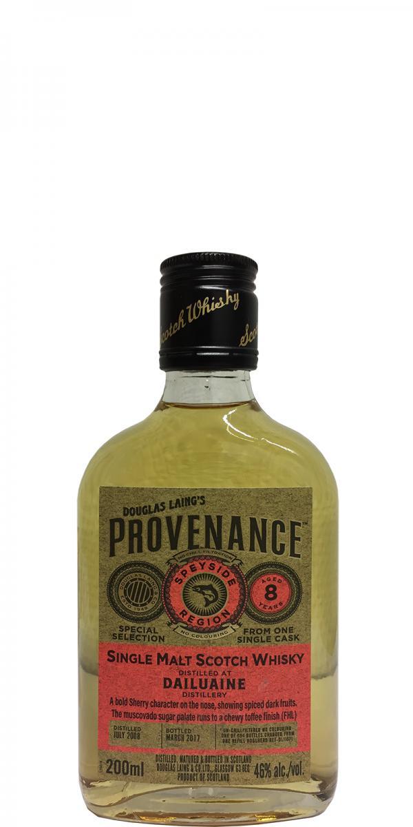 Dailuaine 2008 DL  Provenance