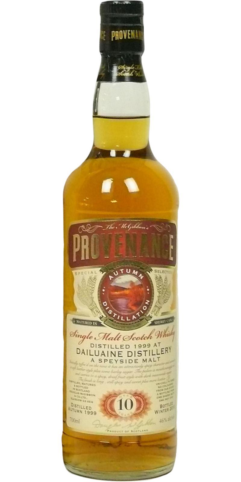 Dailuaine 1999 McG  McGibbon's Provenance