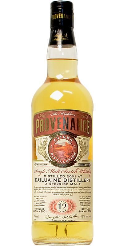 Dailuaine 2001 McG  McGibbon's Provenance