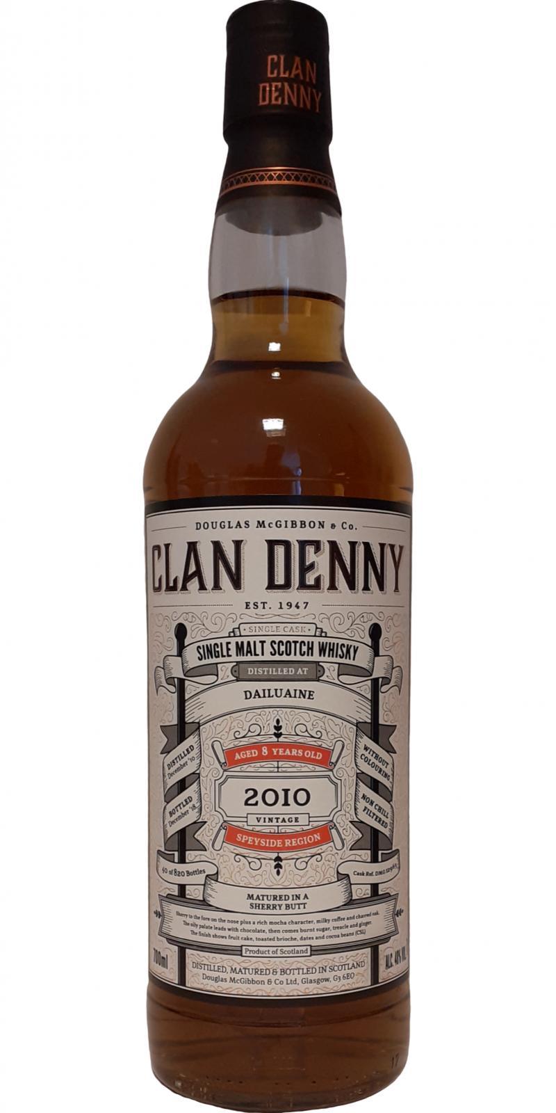 Dailuaine 2010 McG  Clan Denny