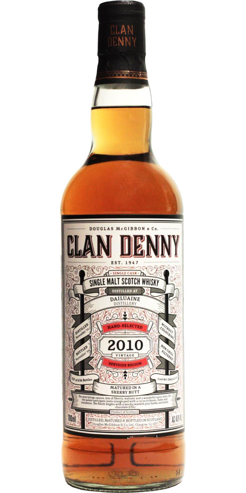 Dailuaine 2010 McG  Clan Denny