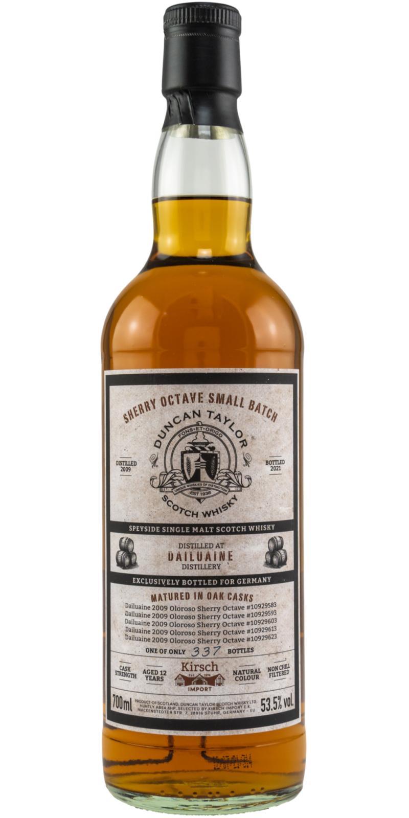 Dailuaine 2009 DT  Sherry Octave Small Batch