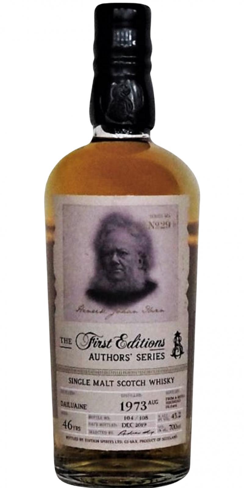 Dailuaine 1973 ED  The First Editions - Authors' Series