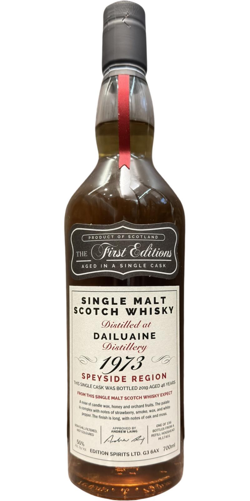 Dailuaine 1973 ED  The First Editions