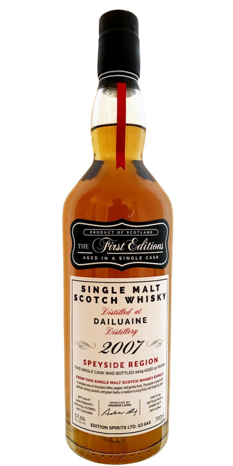 Dailuaine 2007 ED  The First Editions