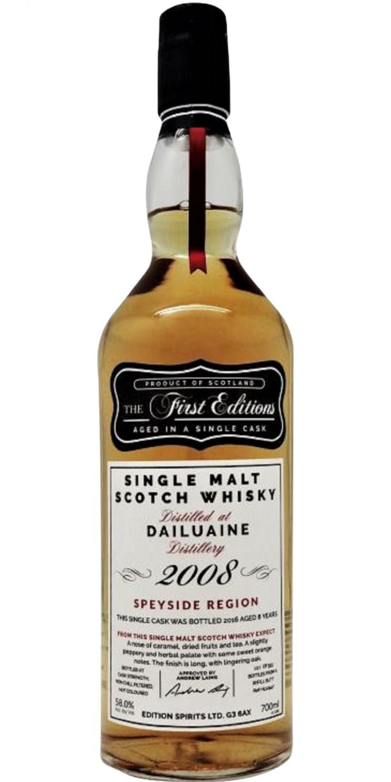 Dailuaine 2008 ED  The First Editions