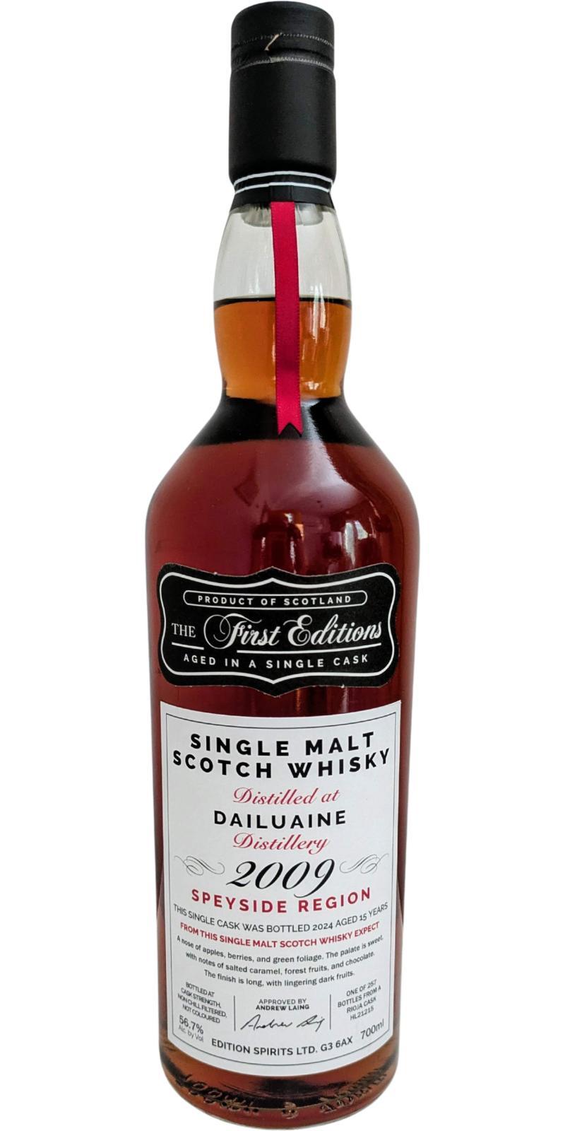 Dailuaine 2009 ED  The First Editions