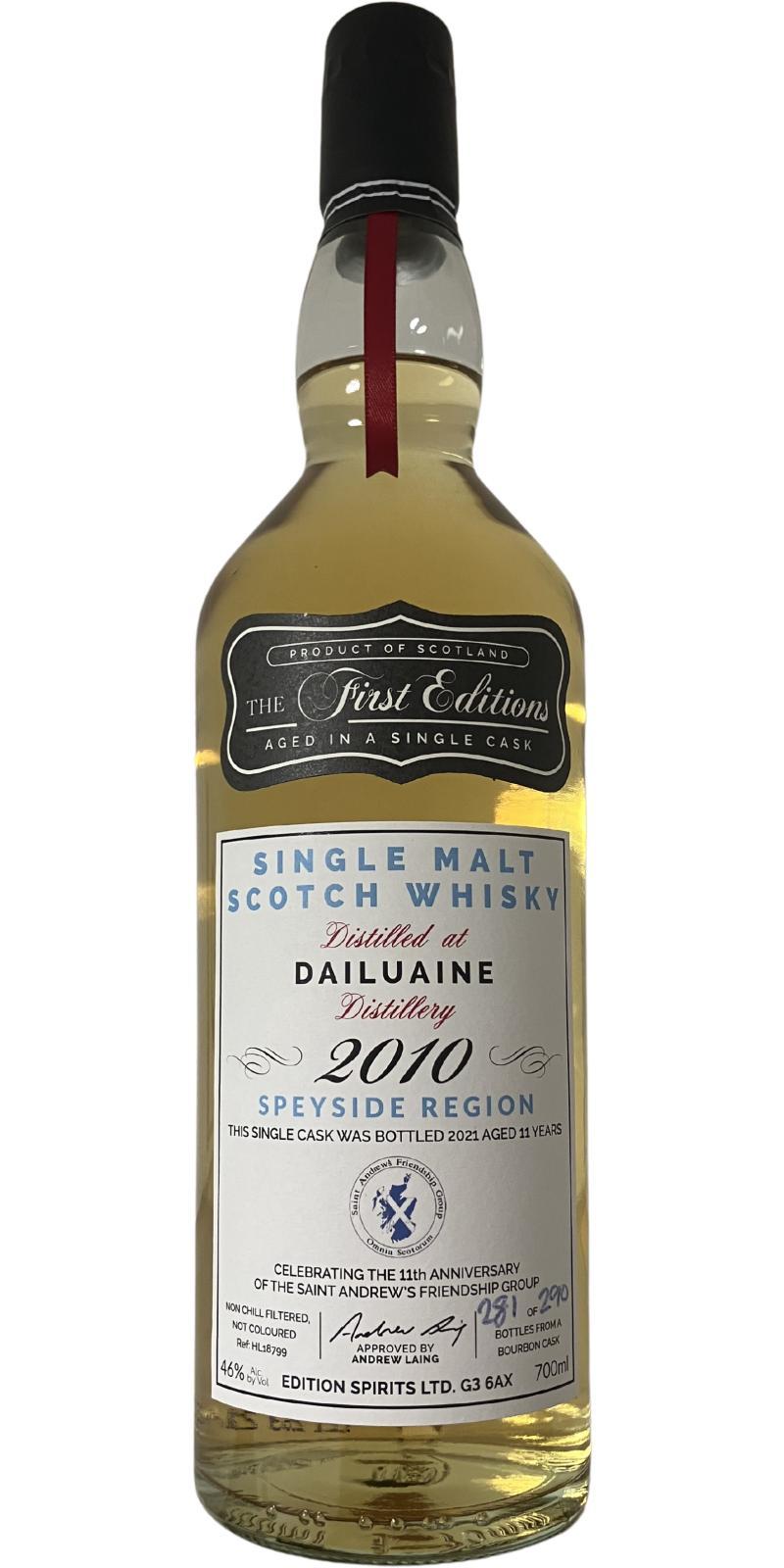 Dailuaine 2010 ED  The First Editions