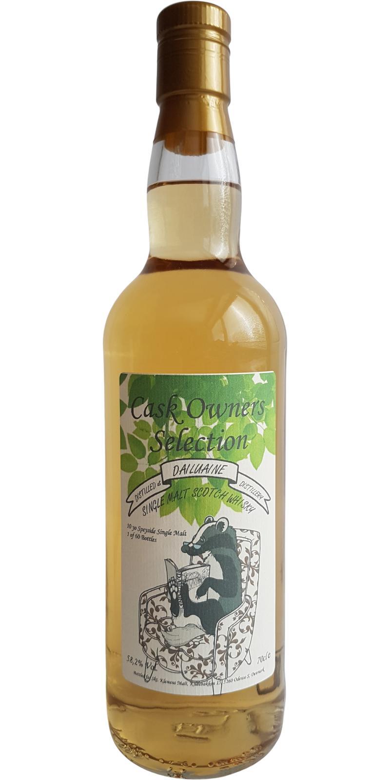 Dailuaine 2015 FnFl  Cask Owners Selection