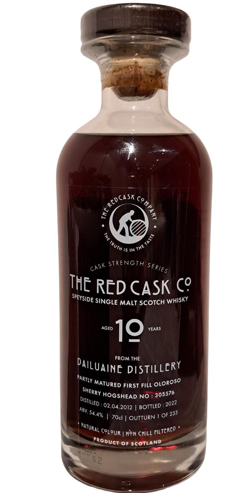 Dailuaine 2012 GWhL  The Red Cask Co.