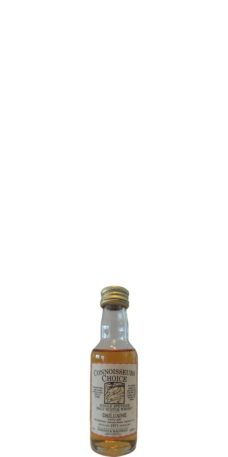 Dailuaine 1971 GM  Connoisseurs Choice - Miniature