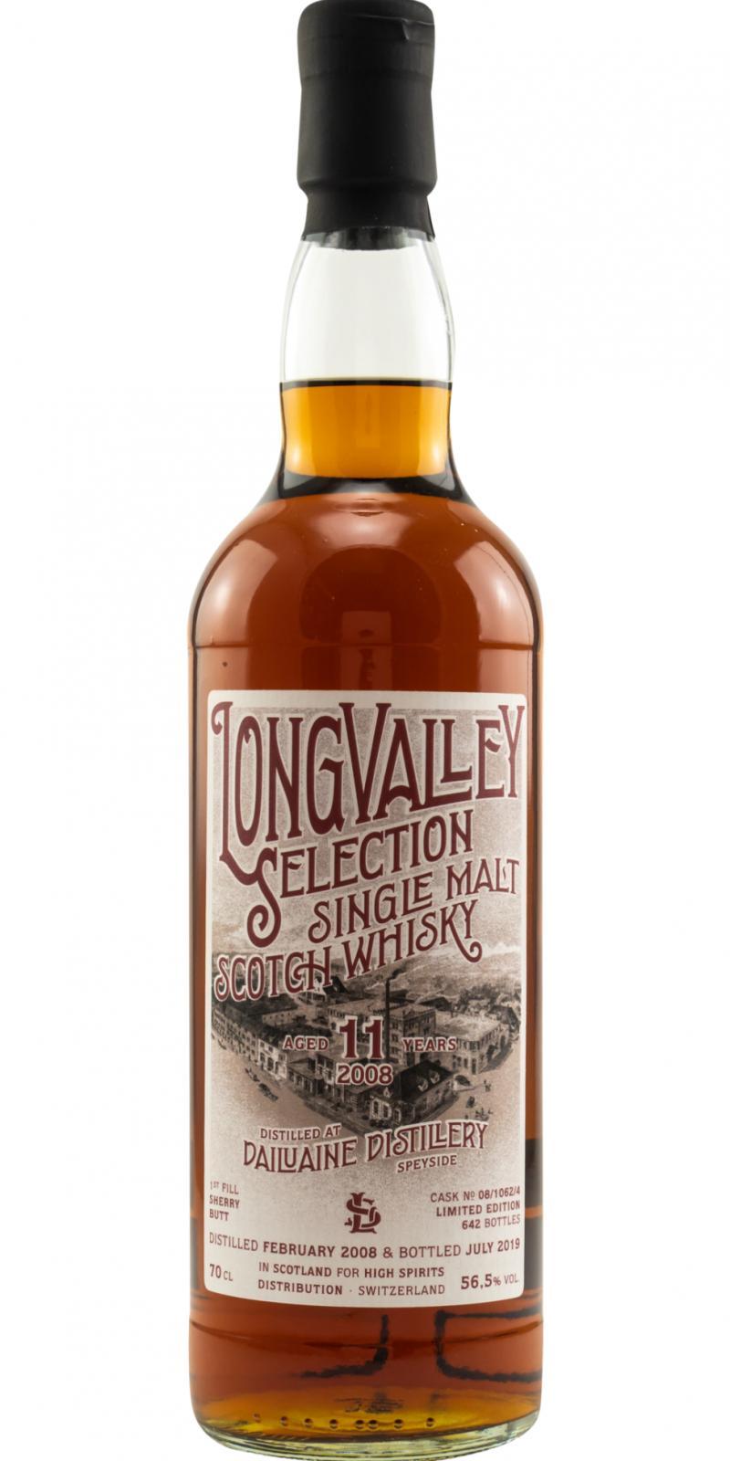 Dailuaine 2008 HSD  Longvalley Selection