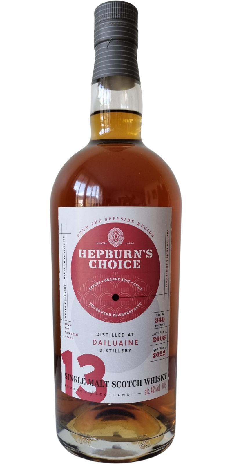 Dailuaine 2008 HL  Hepburn's Choice