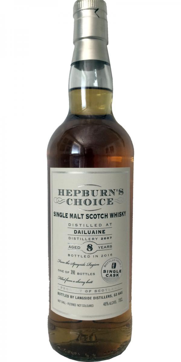 Dailuaine 2007 LsD  Hepburn's Choice