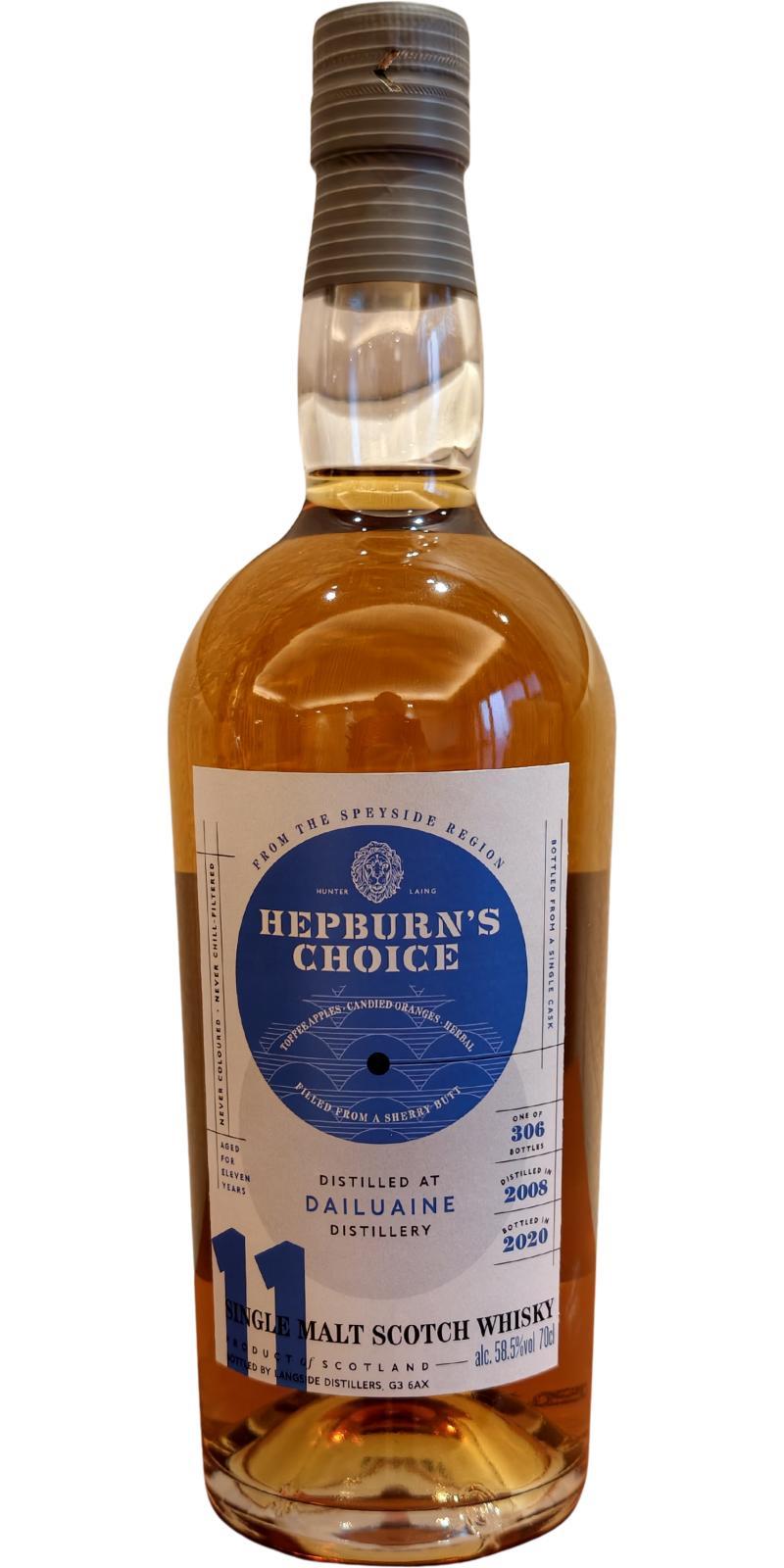 Dailuaine 2008 LsD  Hepburn's Choice