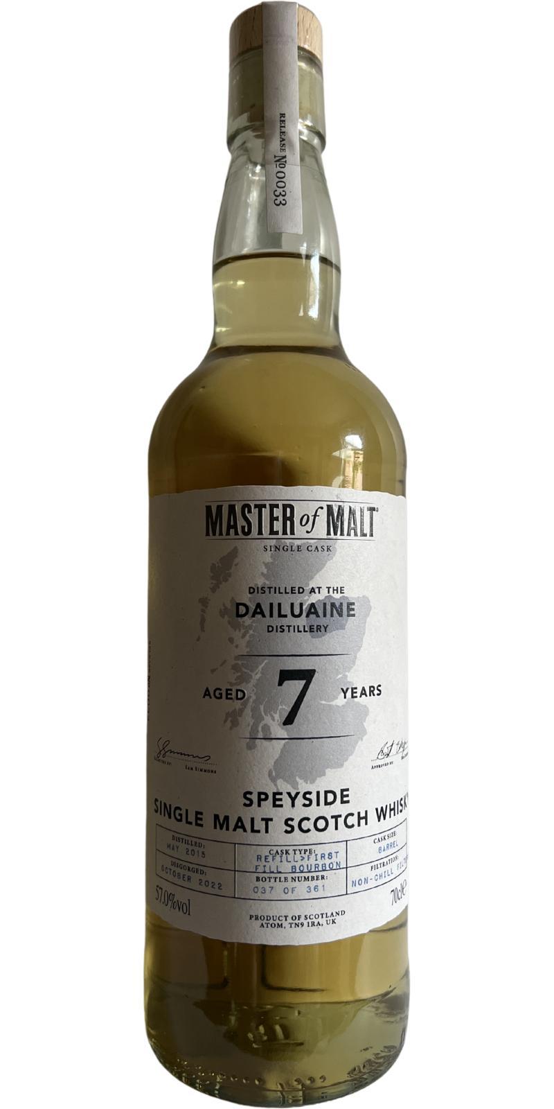 Dailuaine 2015 MoM  Single Cask