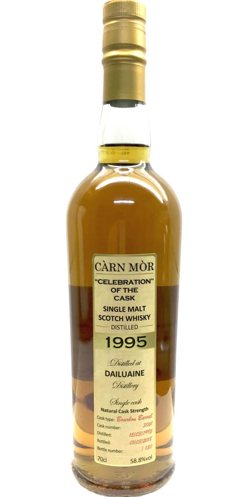 Dailuaine 1995 MMcK  Càrn Mòr Celebration of the Cask