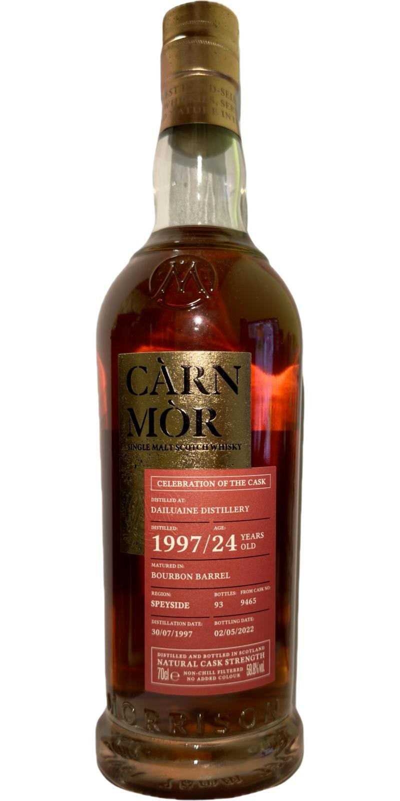 Dailuaine 1997 MSWD  Càrn Mòr Celebration of the Cask