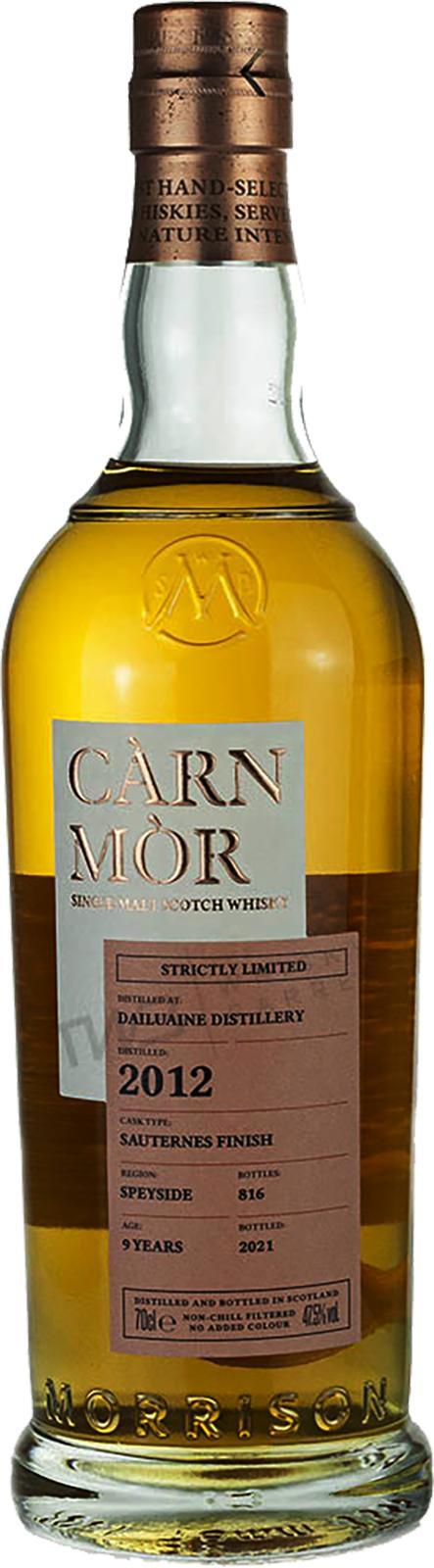 Dailuaine 2012 MSWD  Càrn Mòr - Strictly Limited