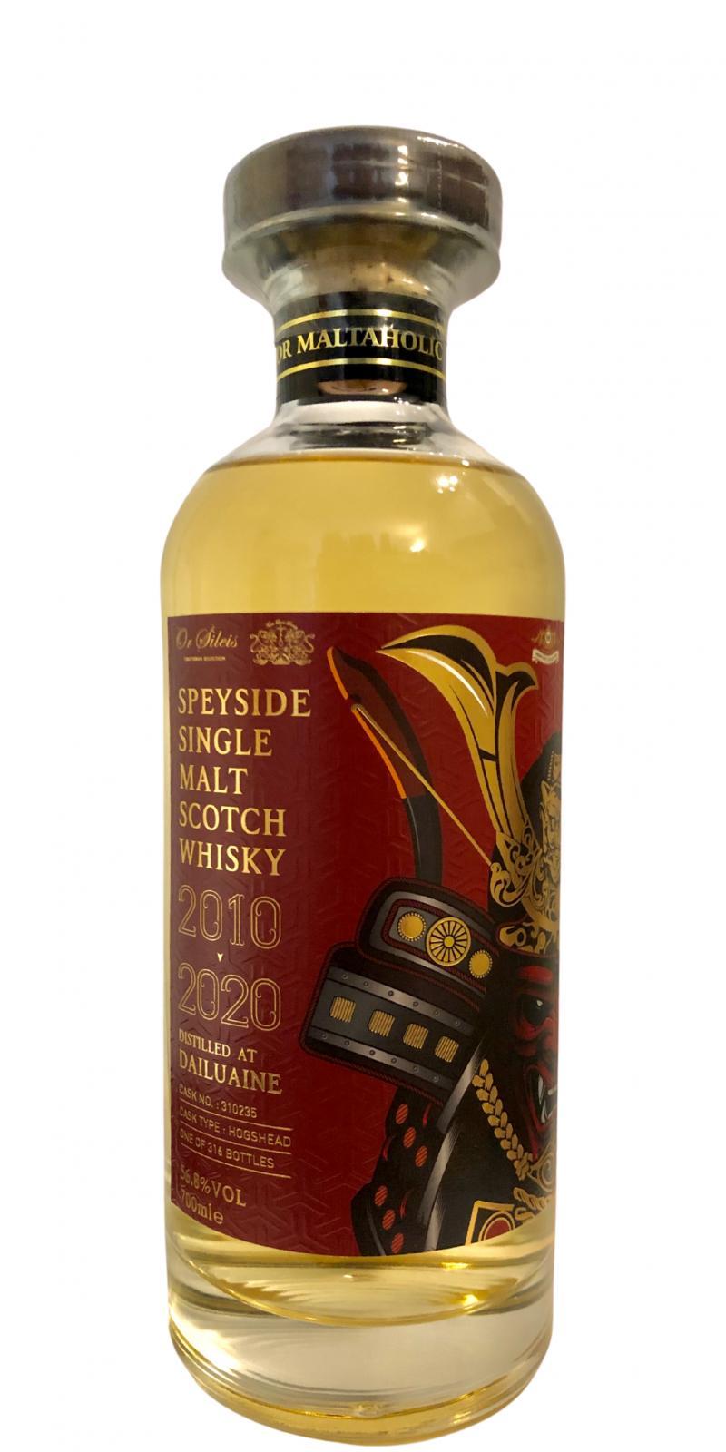 Dailuaine 2010 OrSe  The Bourbon Samurai