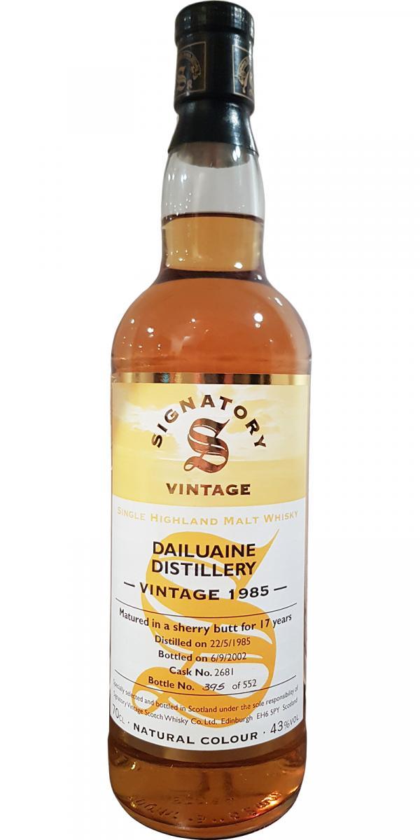 Dailuaine 1985 SV  Vintage Collection