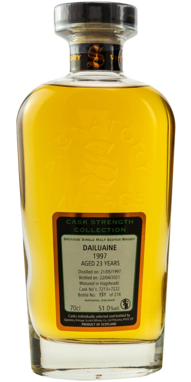 Dailuaine 1997 SV  Cask Strength Collection