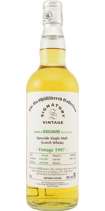Dailuaine 1997 SV  The Un-Chillfiltered Collection