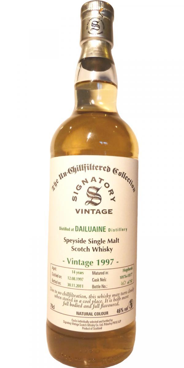 Dailuaine 1997 SV  The Un-Chillfiltered Collection