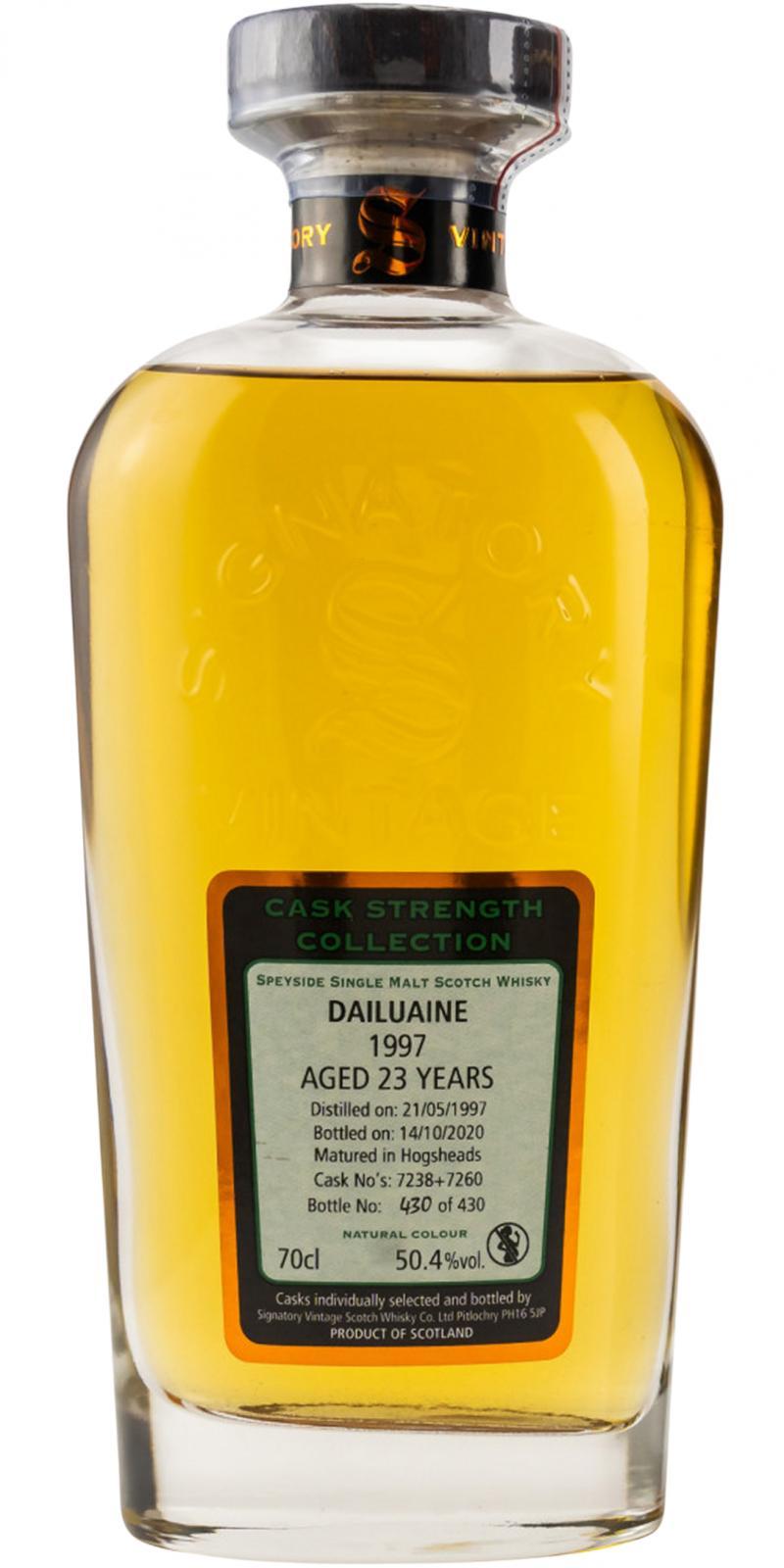Dailuaine 1997 SV  Cask Strength Collection