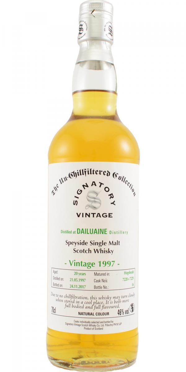 Dailuaine 1997 SV  The Un-Chillfiltered Collection