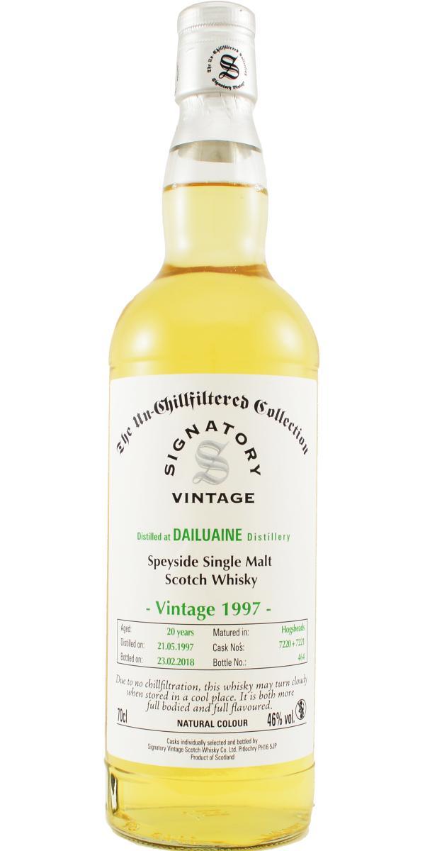 Dailuaine 1997 SV  The Un-Chillfiltered Collection