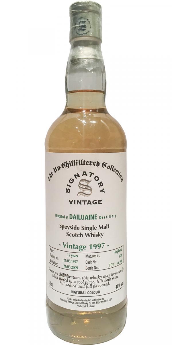Dailuaine 1997 SV  The Un-Chillfiltered Collection