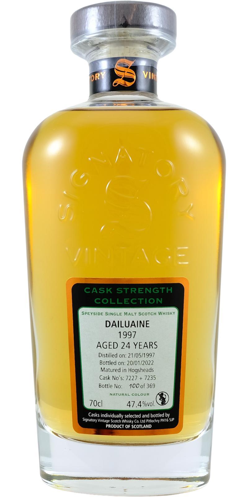 Dailuaine 1997 SV  Cask Strength Collection